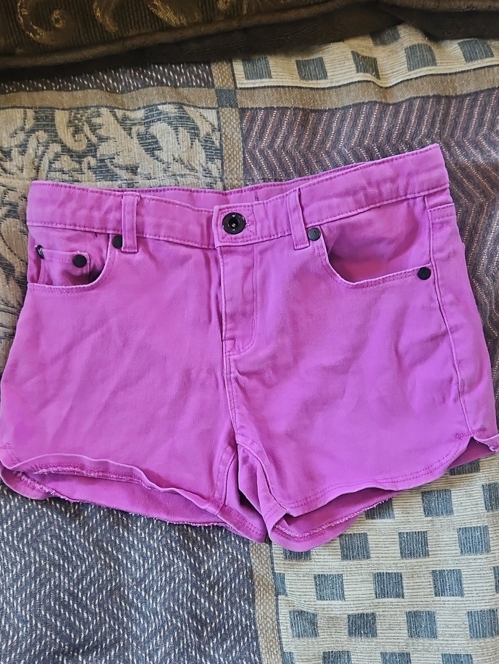 Hurley Pink Denim Short Shorts